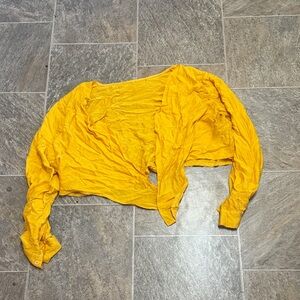 Yellow Long-Sleeve Top